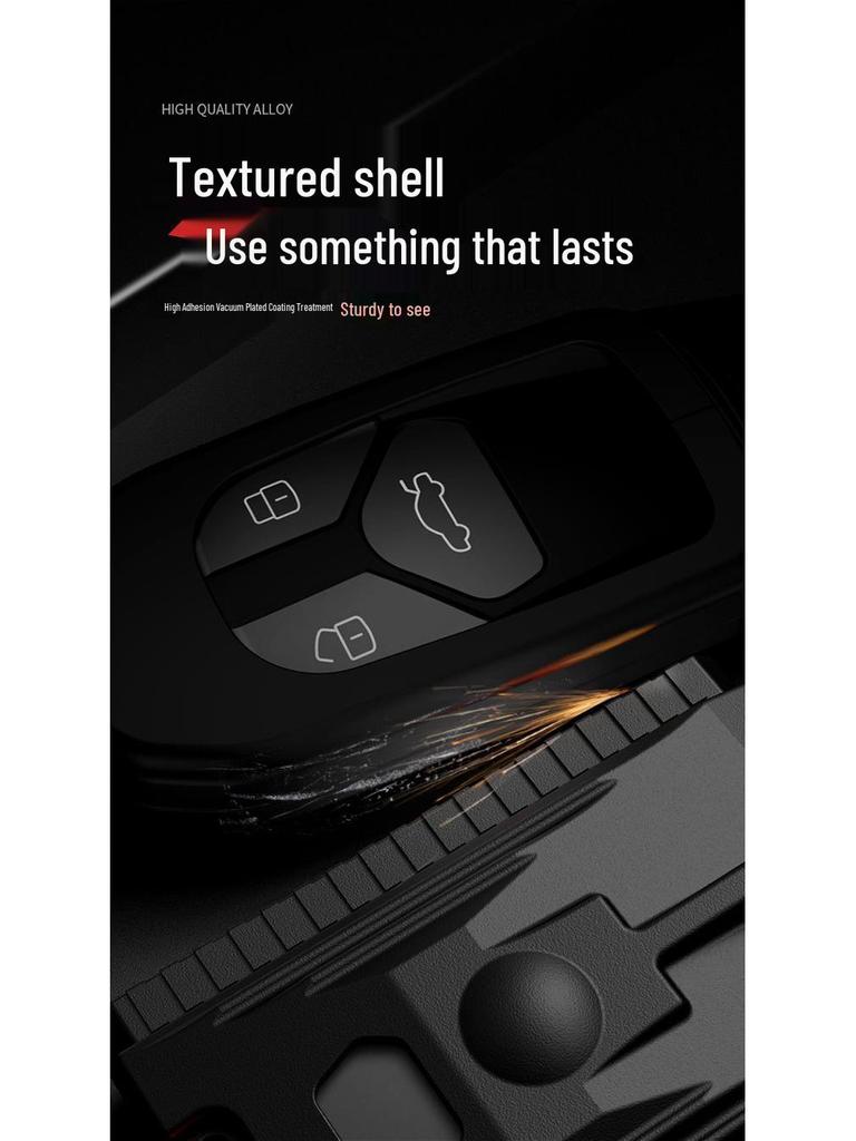 Tank 300 Car Key Case: Full-Coverage Aluminum Alloy Shell with Leather Rope