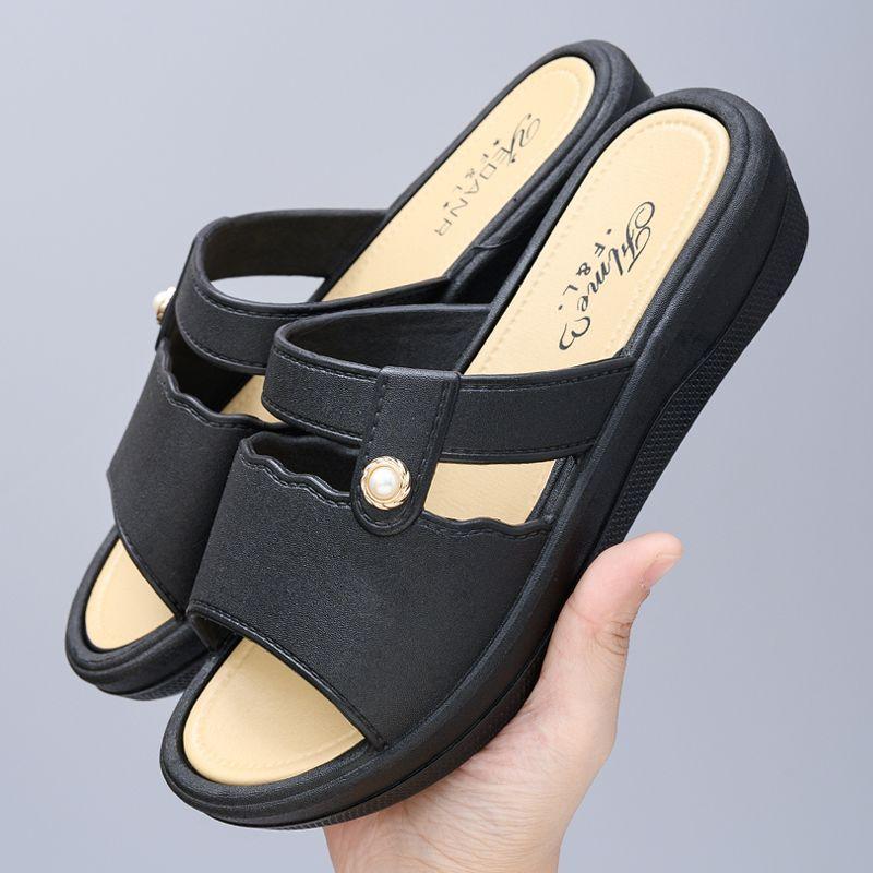 New Waterproof Quick Drying Anti Slip Lightweight Office All-in-one Middle-aged Cool Mop for Women