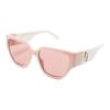 Marc Jacobs Temple Logo Acetate Irregular Shape Sunglasses Unisex Couple Model Pink MARC724S