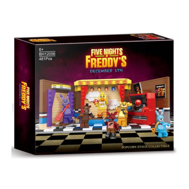 Five Nights At Freddys Toy Building Blocks Scene Set With Mini Figures For Creative Play And Collectible Collection