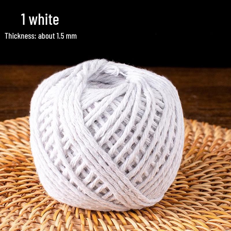 

Food-Grade Cotton Zongzi Wrapping Rope – Thickened for Bacon, Sausage, Crab, Leaves, and Zongzi Binding