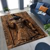 Ancient Egyptian God Dead Anubis Pharaoh Tutankhamun Mask Rug for Bedroom Living Room Sofa Home Doormat Decor,Non-slip Floor Mat