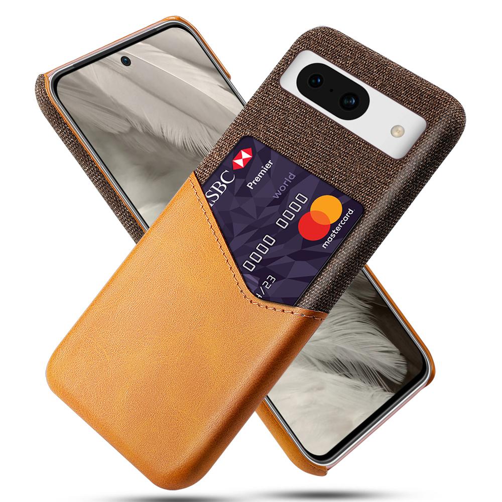 For Google Pixel 8a Phone Case with Card Slot PU Leather+PC Back Cover