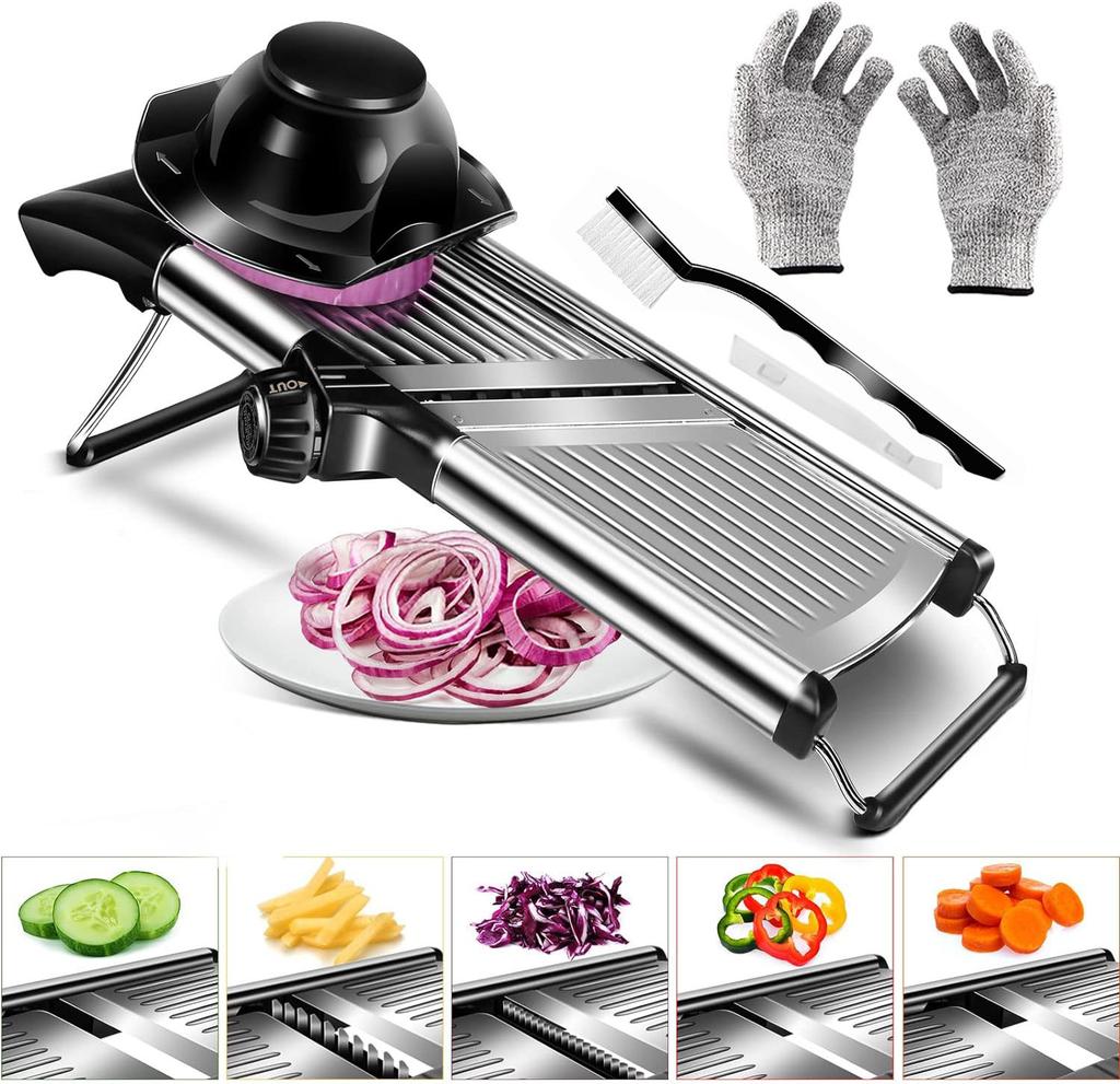 Adjustable Mandoline Food Slicer Mandoline Slicer for Kitchen ,Mandolin, Potato, Tomato, Carrot, Fruit and Onion Cutter