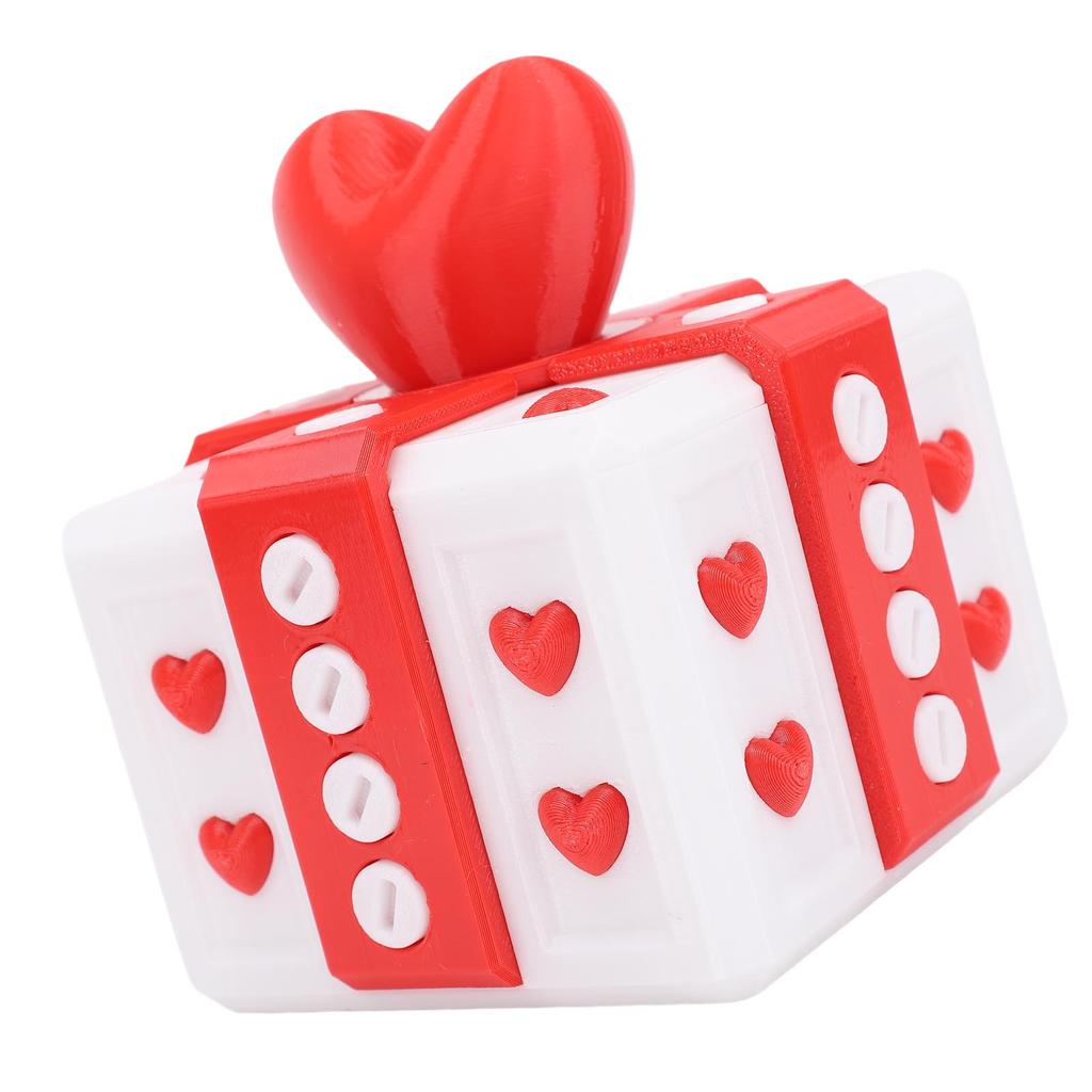 3.94in Annoying Gift Box with Screws 3D Printed Funny Prank Screw Box for Xmas Birthday Office Desktop Ornaments Red