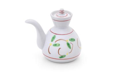 Dan Pottery Soy Sauce Arita Heian Arabesque Design Container, Ware, Hand-Painted