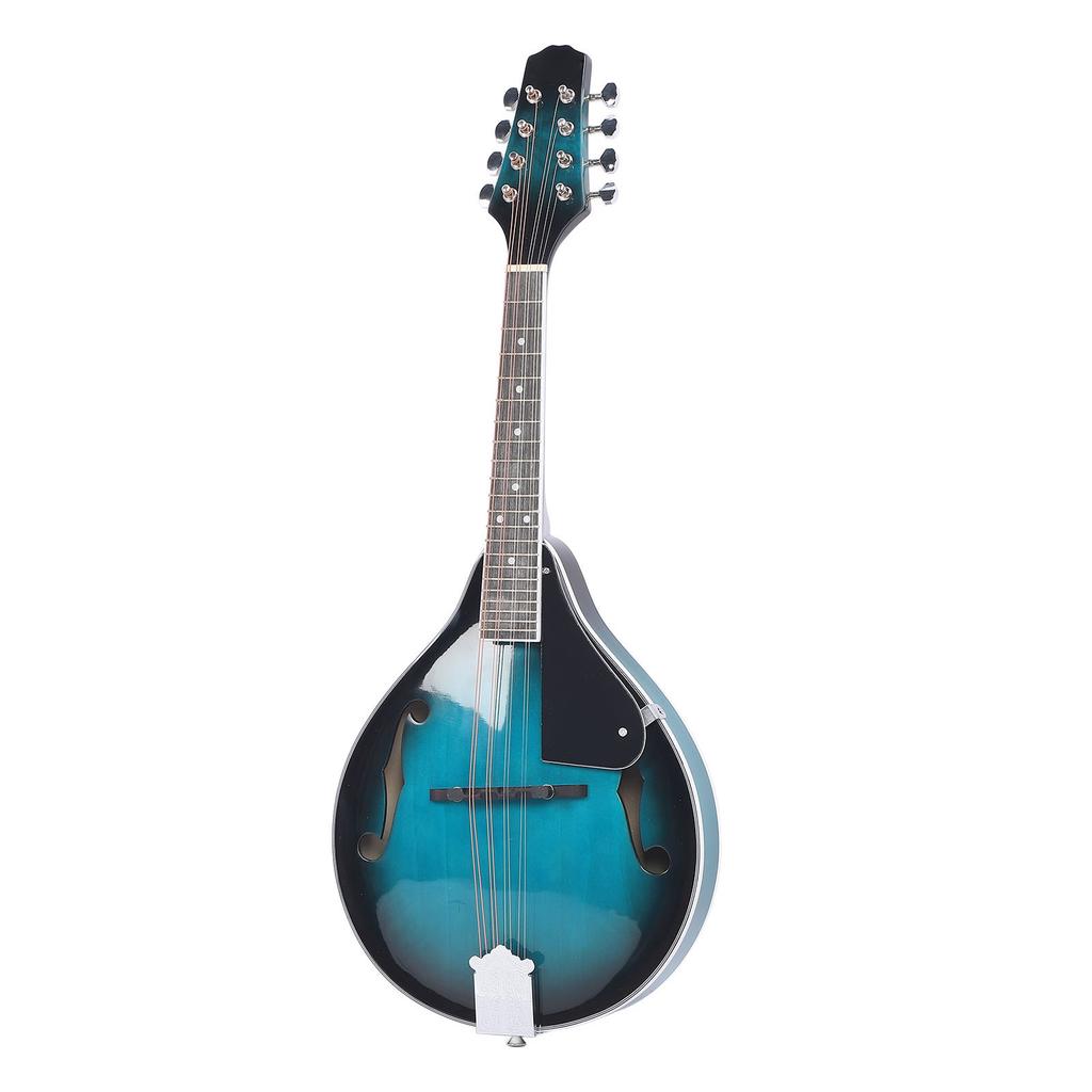 Mandolin Instrument Kit Basswood 8 String Musical Performance for Beginners Adults Teens Stone Green ME 22
