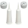 1/2Pcs Cemetery Vase With Spikes Plastic Floral Vase Holder For Gravestone Grave Yard Ground Outdoor Flower Marker Decorations