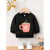 European Sizes Cute and Lovely Printed Pattern, Soft and Skin Friendly Baby Kid Spring Autumn Baby Thin Versatile Round Neck Hoodie