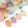 10pcs/lot Plated Colored Acrylic Beads Cute Grape Shaped Big Hole Loose Spaced Beads For DIY Headwear Hairpins Decor Accessories