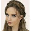 RPZL (LIGHT CARAMEL 27/613) Synthetic Hair Braided Headbands - Lightweight, Non-Slip Messy Braided Headband - Two Strands Wide Headband with Teeth -