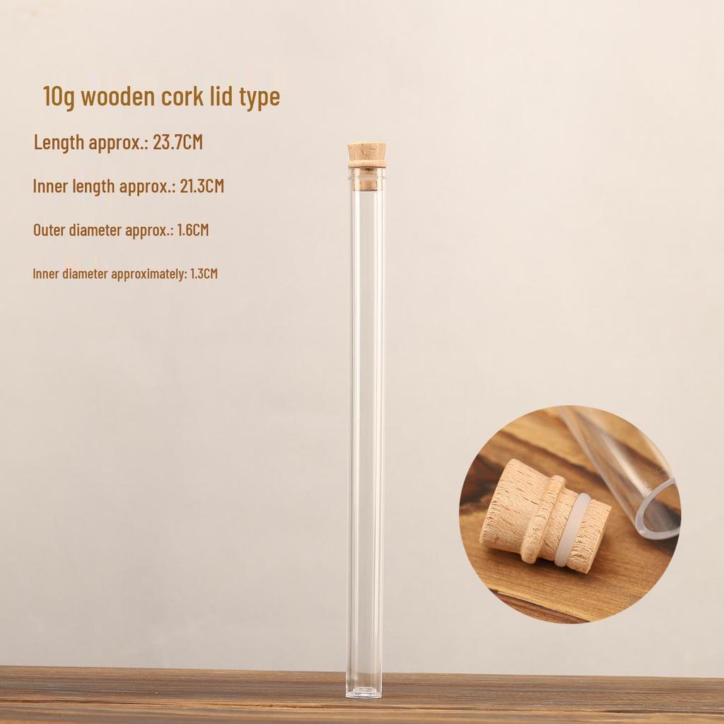 Acrylic Incense Holder: Transparent 5g Long Stick Storage Tube for Agarwood Incense