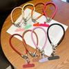 Nouveau Couleur Cuir Anti-Perte Téléphone Poignet Lanière Porte-clés Bracelet