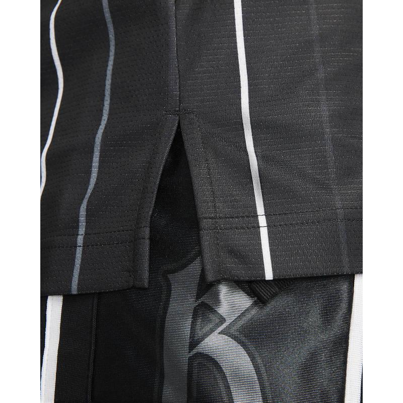 Nike Gilet de Basketball Homme Dri-Fit DNA Rayé Col Rond Impression Logo Sans Manches Hauts Noir DX0436-010