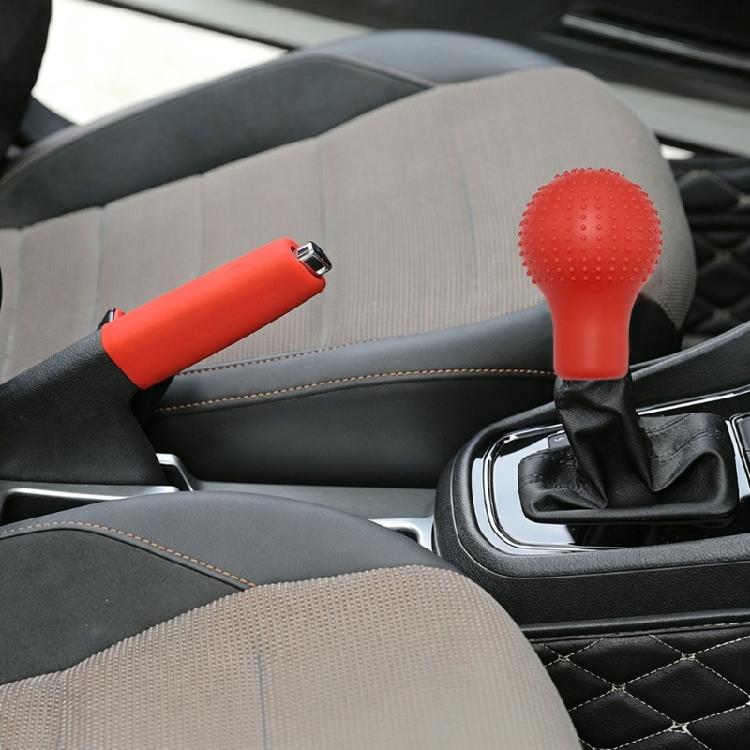 Soft Touches Silicone Gear Stick & Handbrake Grip Set Gear Shifts & Parking Brake Cover Suitable for Various Vehicle Models