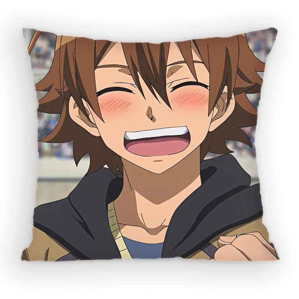 

Akame ga KILL Tatsumi Pillow Case Antidustmite Pillowcase Invisible zipper silky short plush Sofa cushion cover 30x30 cm