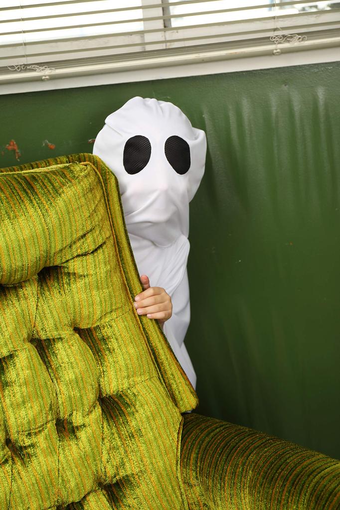 Clearstone Cosplay Halloween Ghost Poncho for White Kids,