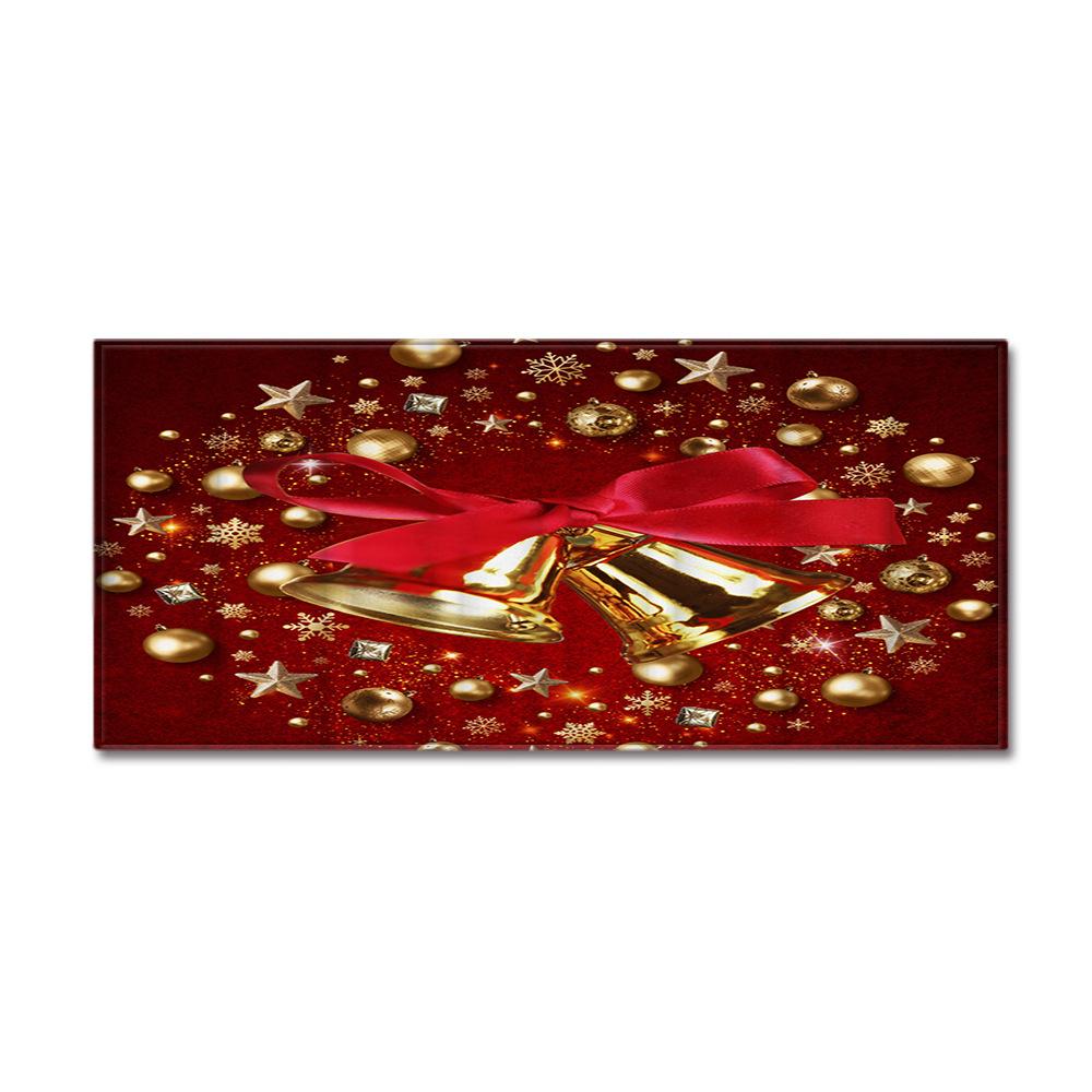 Christmas Household Bathroom Absorbent Non-Slip Mat Living Room Kitchen Sand Carpet Doormat Long Floor Mat