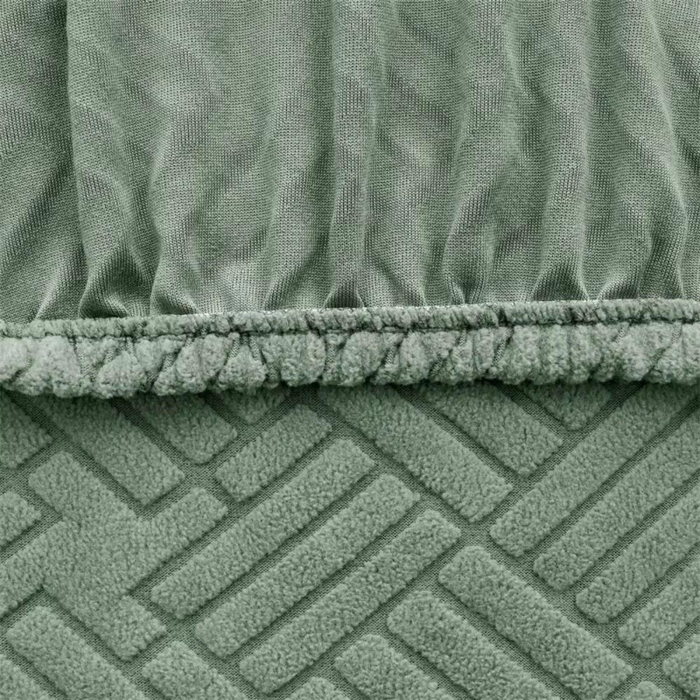 Stretch Ottoman Footstool Cover Jacquard Square Foot Stool Nordic Stool Cover Home