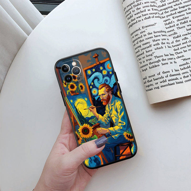 IR27 Starry Night Van Gogh Phone Shell Case for Redmi Note 12 12S 12C 13 13C 13R 14 14S 14R 14C Pro Max Plus A3 A3X A4 A5 11A 13X