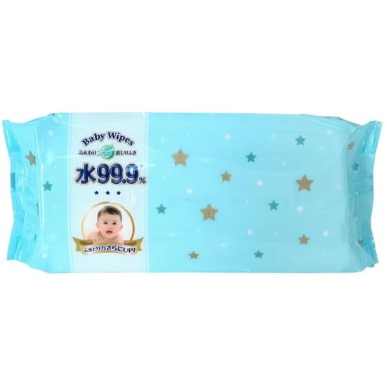 Fluffy Plus Baby Made in Hyaluronic 70 3 Packs 99.9% Water, Wipes, Additive-Free, Japan, Acid, Wipes,