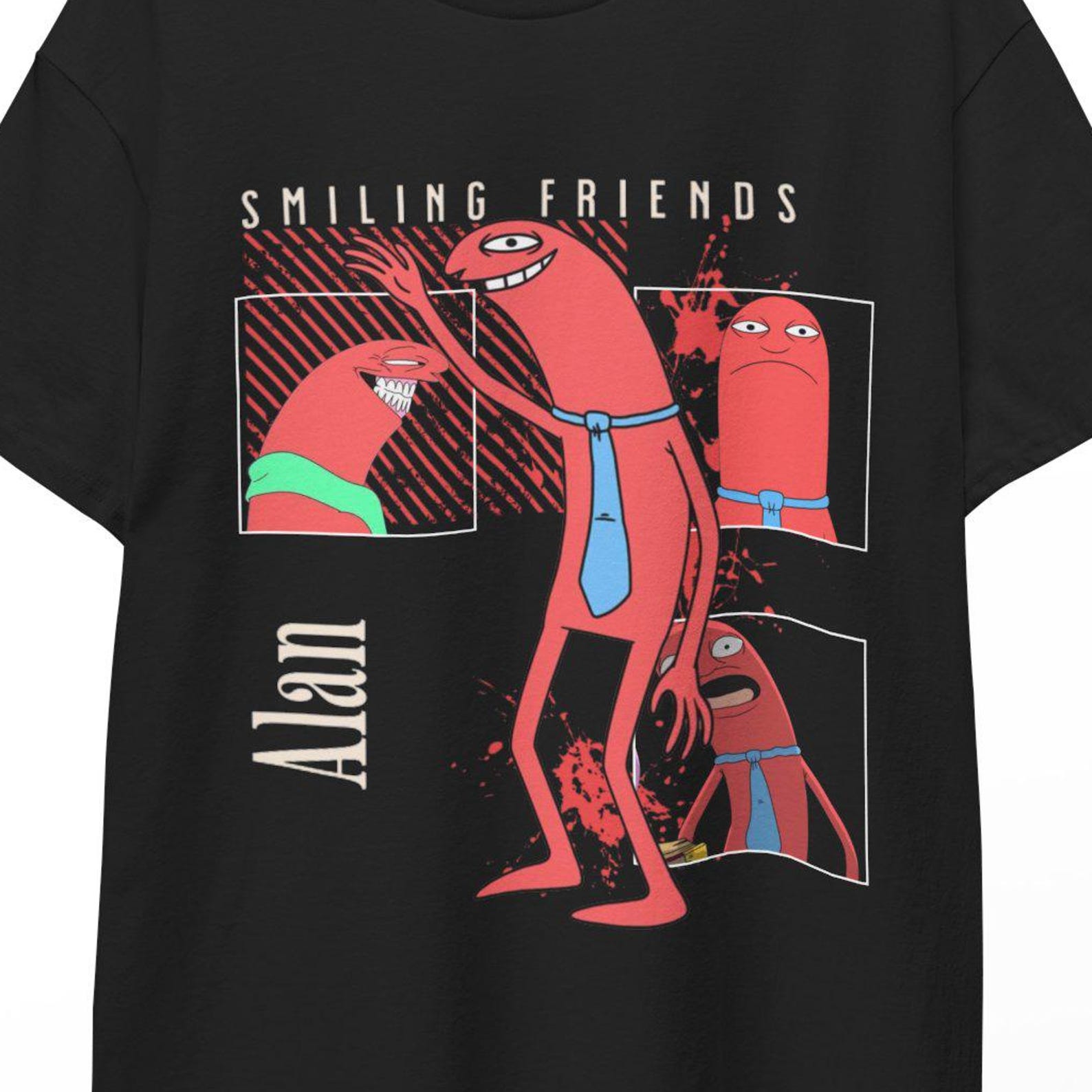 Smiling Friends Funny Shirt Quote Meme Tee Pim Glep Alan Cartoon Graphic Aesthetic Gift for Anime Fans I Hate This Charlie T-Shirt VibesPro 3XL