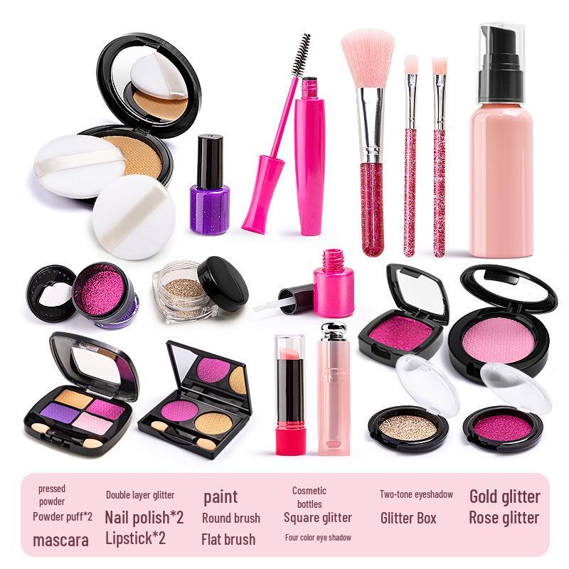 Simulation Cosmetics Toy Set: Colorless Lipstick & Nail Polish for Kids