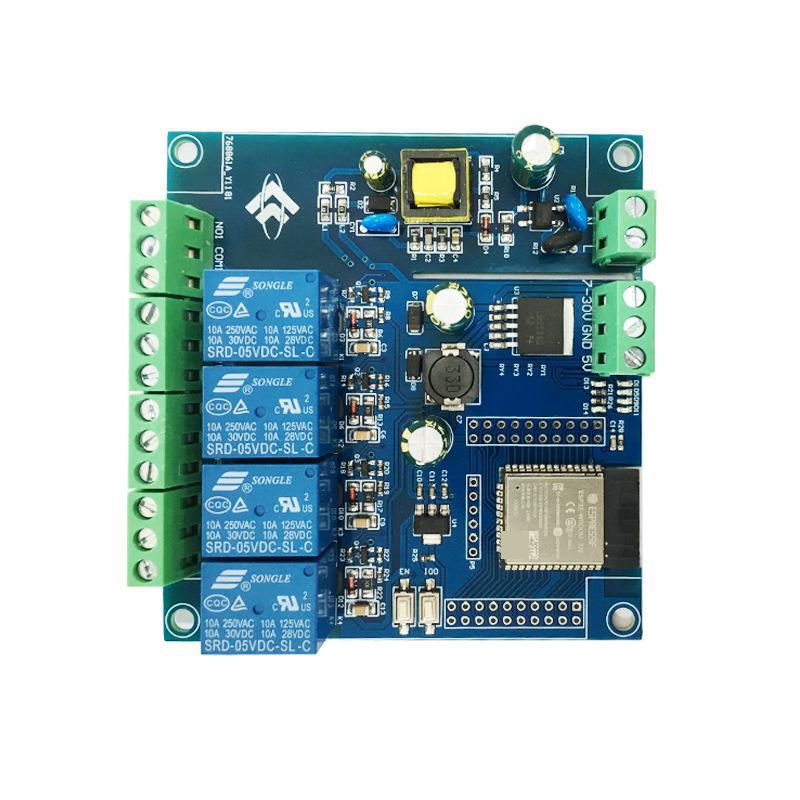 

ESP32 WiFi/Bluetooth/BLE Quad Relay Module - AC/DC Powered Board Development LC-Relay-ESP32-4R-A2