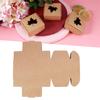 50Pcs Maple Leaf Pattern Kraft Paper Packing Box Small Gift Craft Wrapping Box Wedding Party Favor