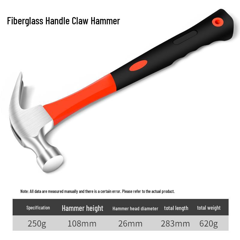 Multifunktionaler achteckiger Nagelhammer mit Widderhornkralle für die Holzbearbeitung
