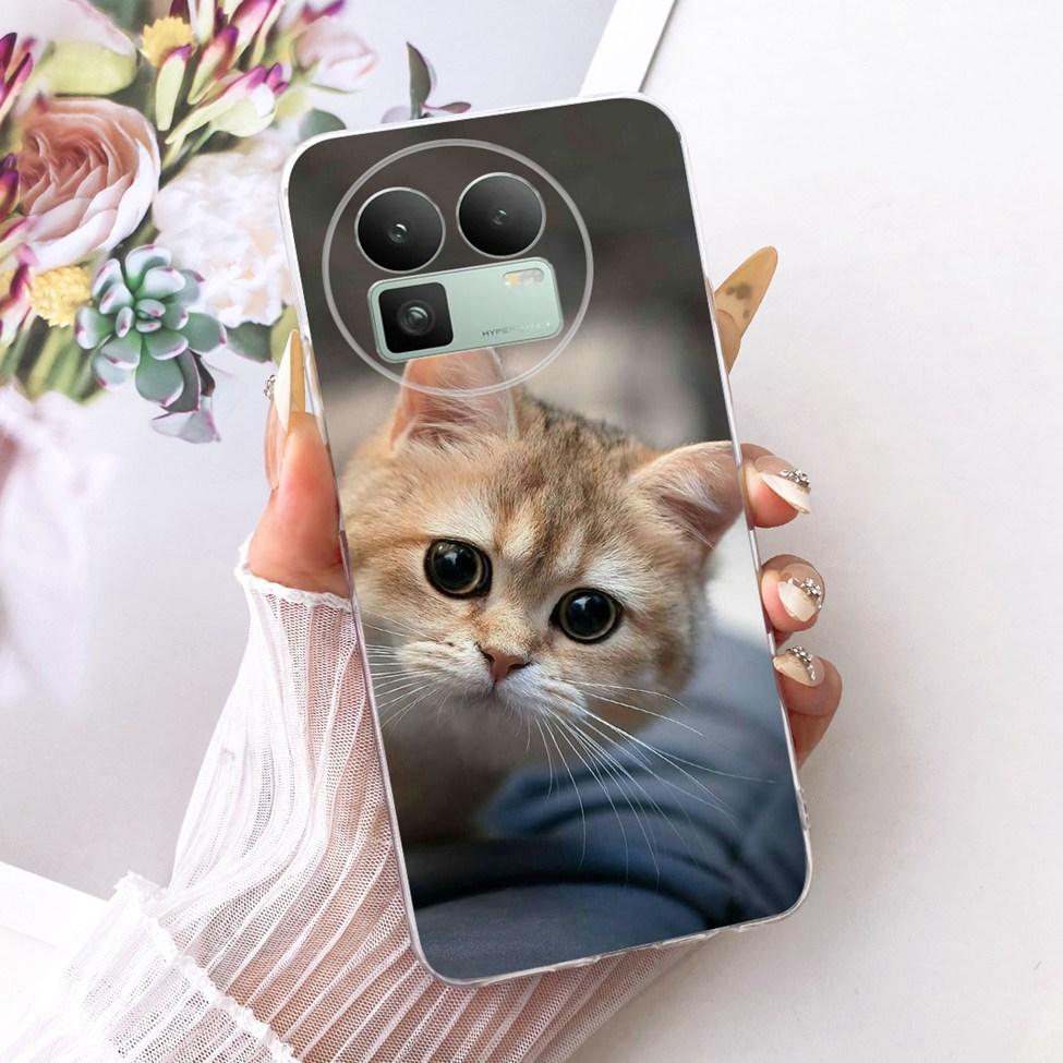 For Realme GT8 Case Cover Cute Cat Fashion Butterfly Luxury Painted Casing For Real me GT8 Bumper