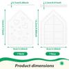 8Pcs DIY Silicone Art House Mold Set Easy Demold Mini House Casting Epoxy Resin Molds Christmas Crafts Mold for Home Decoration