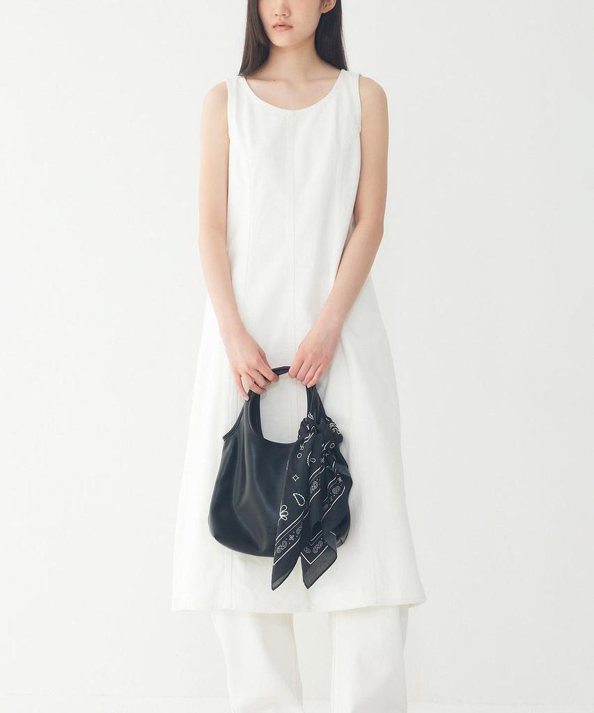 STUDIO TOMBOY Denim Slim Sleeveless Dress_White 9106241203