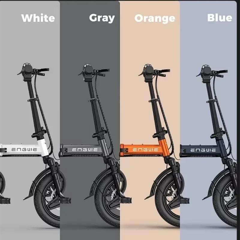 ENGWE T14 Electric Bike 250W Brushless Motor 48V10AH Lithium Battery Aluminum Alloy E-Bike 14 Inch Tires Snow Electric Bicycle