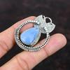 Owyhee Blue Opal Pendant Beautiful Jewelry 925 Sterling Silver Pendant Wonderful Gemstone Handmade Pendant Engagement Gift Statement Pendant