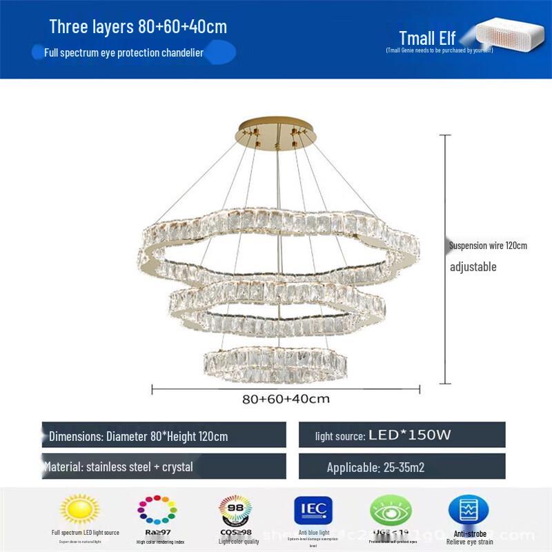 Light Luxury French Crystal Chandelier