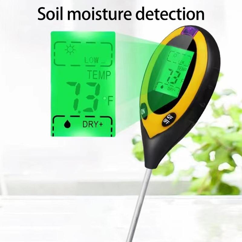 Easy to Use Soil Testing Device Soil Moisture Sensors Soil Analyzers Device Simple for Light Temperature Moisture & 