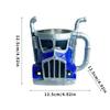Truck Mug 420MLTruck Driver Mug Handcrafted Stainless Steel Resin Truck Coffee Mug Trailer Shaped Coffee Cup For Coffee
