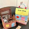 House Shape Cartoon Cosmetic Bag Handbag Makeup Bags Sweet Toiletries Bag  Girls