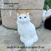 Simulated Kitten Squatting Cat Fur Craft, Zodiac Animal Figurine Toy for Dogs, Cats, and Rabbits.