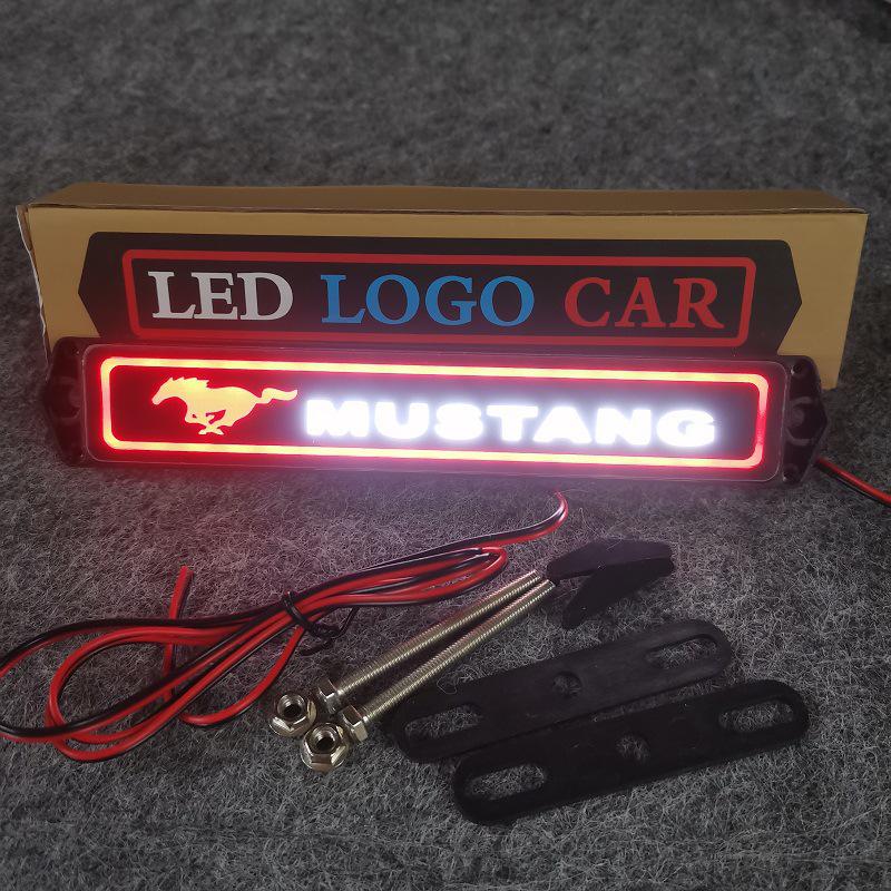 Mustang Grille LED Emblem Lights - Customizable Atmospheric Car Decor