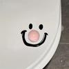 Contemporary Style Dopamine Smile Ball Toilet Lid Lifter Round Shape Handheld Toilet Seat Cover Opener for Bathroom