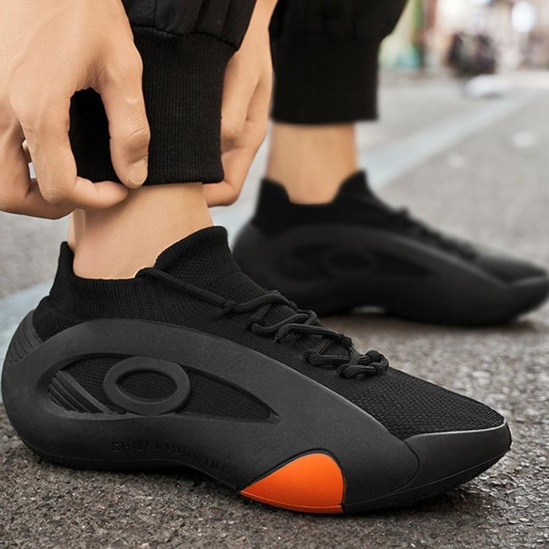 Summer Men's Slip-On Casual Shoes Mesh Breathable Platform Sneakers Fashion Designer Knitted Vulcanized Shoes Zapatillas Hombre