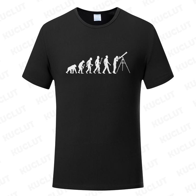 Unisex Astronomy Evolution Science Space Printed T-Shirt Unisex Fashion Casual Short Sleeve O-neck Tshirt Summer Loose Tee Shirts Clothing