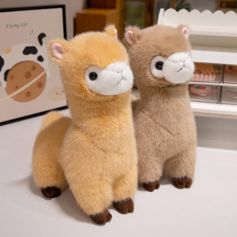 Adorable Realistic Alpaca Plush Sheep Zodiac Doll