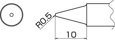 

HAKKO Soldering Tip, 0.5B Type, T20B2