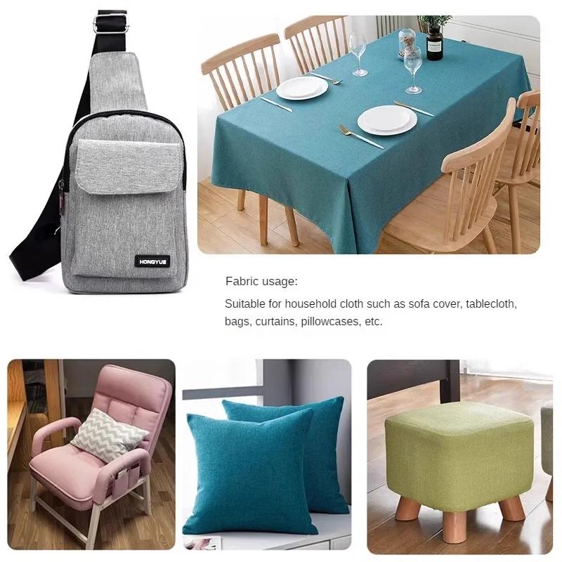 Cotton Linen Style Sofa Fabric By Meters for Upholstery Tablecloth Bag Curtain Pillowcase Diy Sewing Thick Wearable Cloth Plain