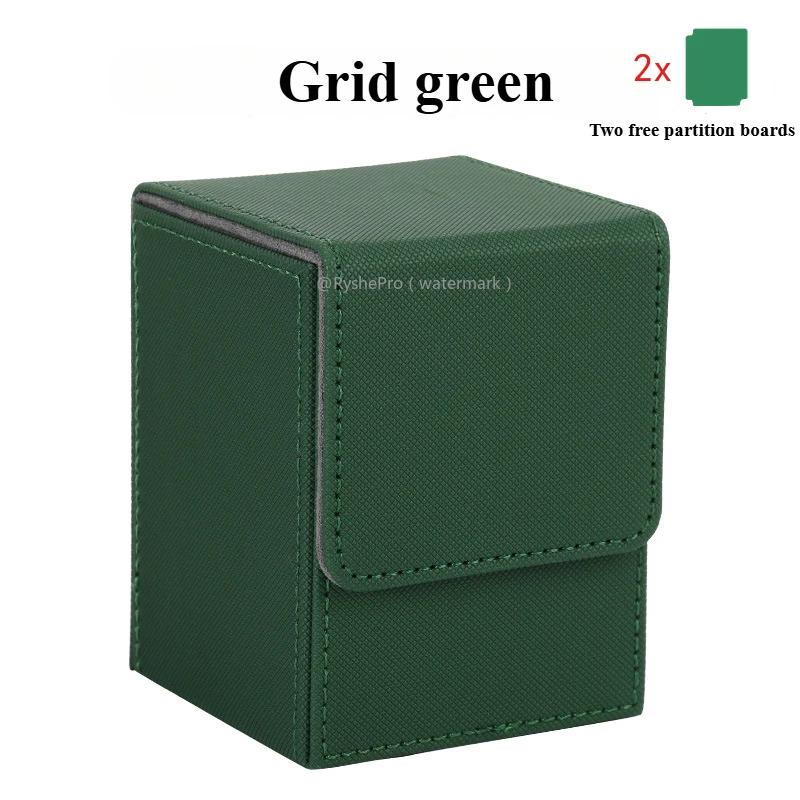 Trading Card Storage Box for 100+Single Sleeved Cards with 2 Dividers Commander Deck Box Compatible with Mtg Card Case