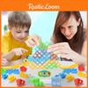 Lern-Tetris-Blöcke aus Kunststoff für Kinder Große ABS-Teile Lustiges Desktop-Spiel