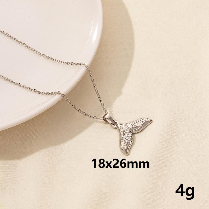 

Marine Organism Shark Jellyfish Starfish Pendant Stainless Steel Necklace Real Gold Plated Hippocampus Japonicus Choker Jewelry
